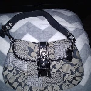Black/Gray Coach Purse